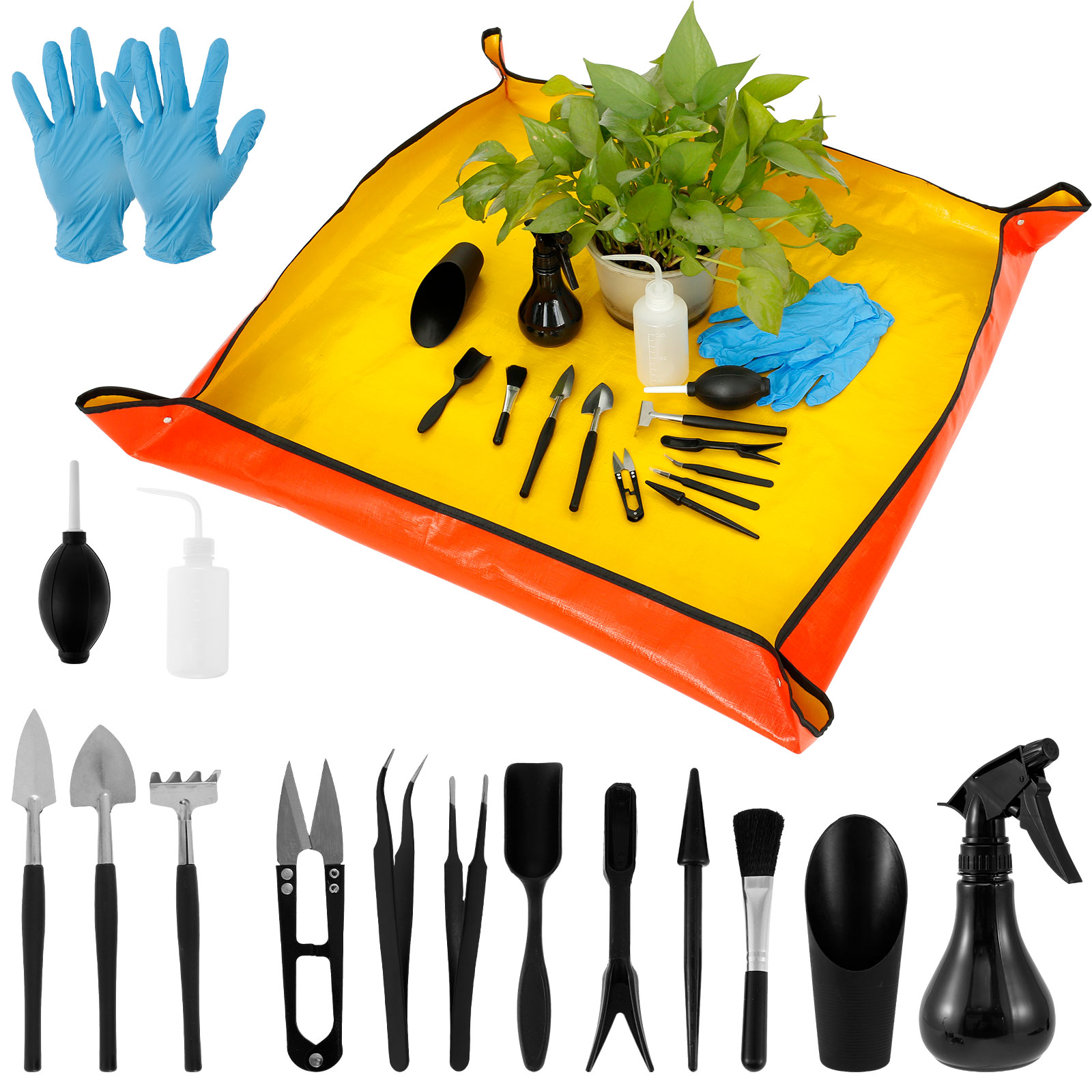 13/16 個ガーデン多肉植物ツールミニプランターキット植え - Bonsai Zen Garden Set のレビューと価格