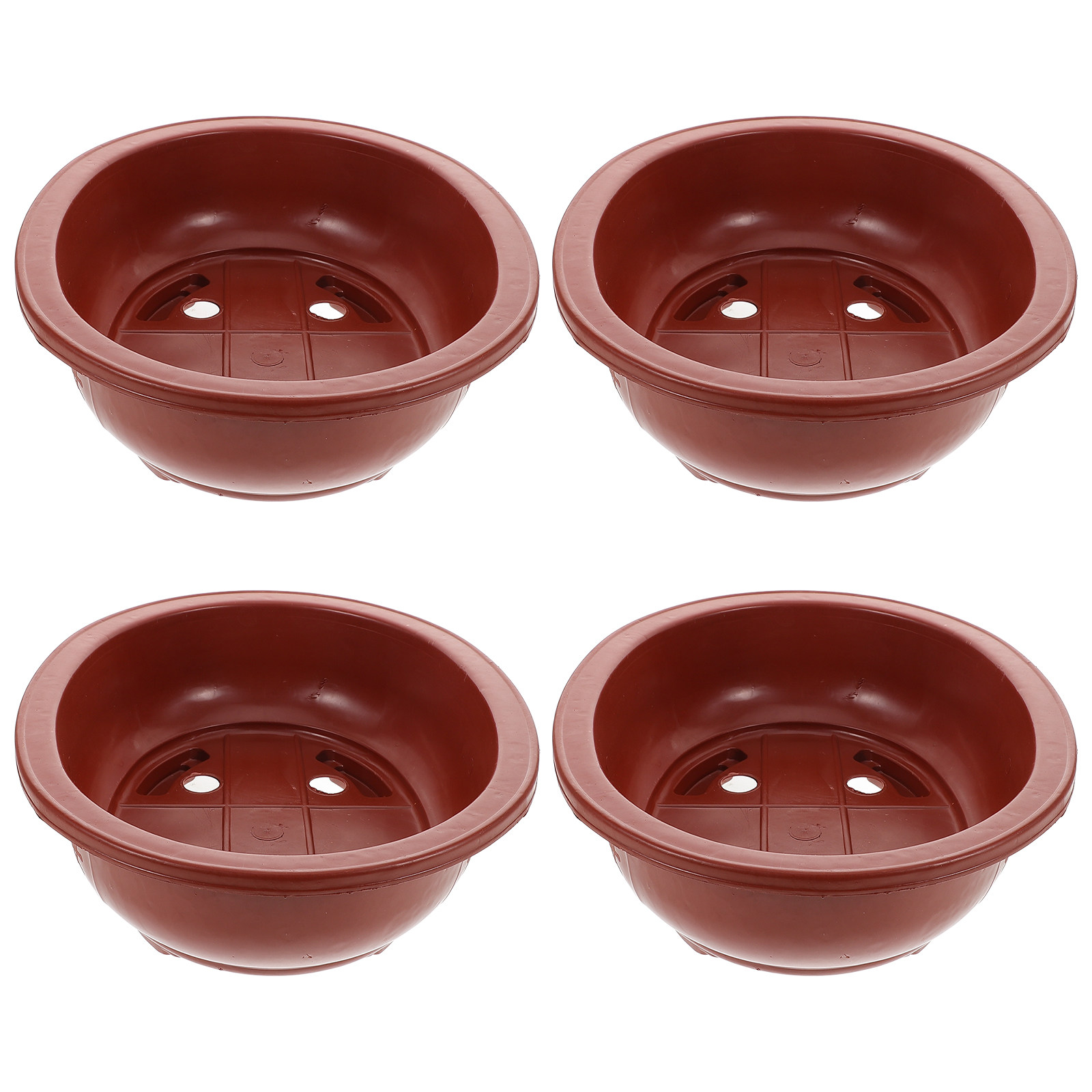 4個入り厚手プラスチック盆栽鉢 室内プランターポット 多肉植 - Bonsai Vertical Garden のレビューと価格