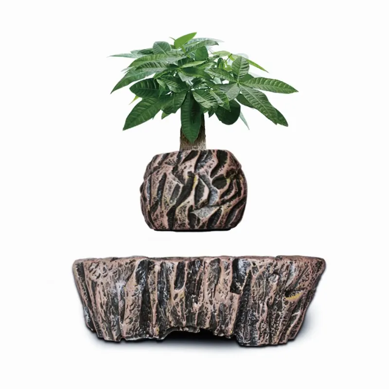 HCNT電磁浮遊樹脂盆栽垂直高床式庭園家庭屋外装飾育苗ポット - Bonsai Vertical Garden のレビューと価格