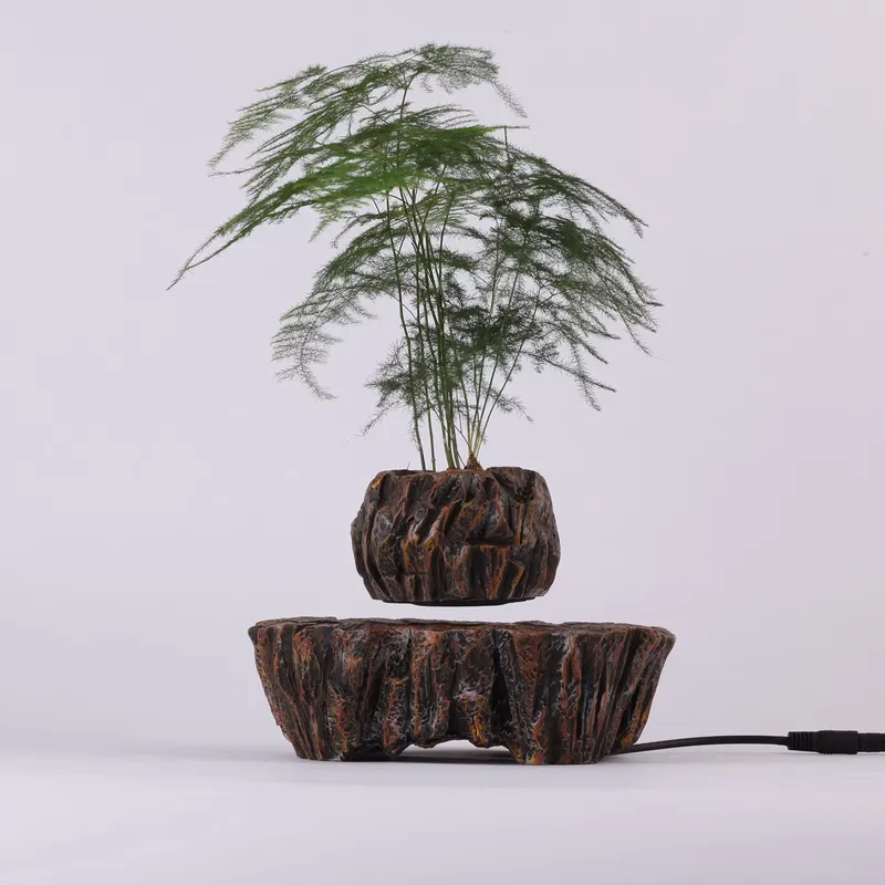 HCNT電磁浮遊樹脂盆栽垂直高床式庭園家庭屋外装飾育苗ポット - Bonsai Vertical Garden のレビューと価格