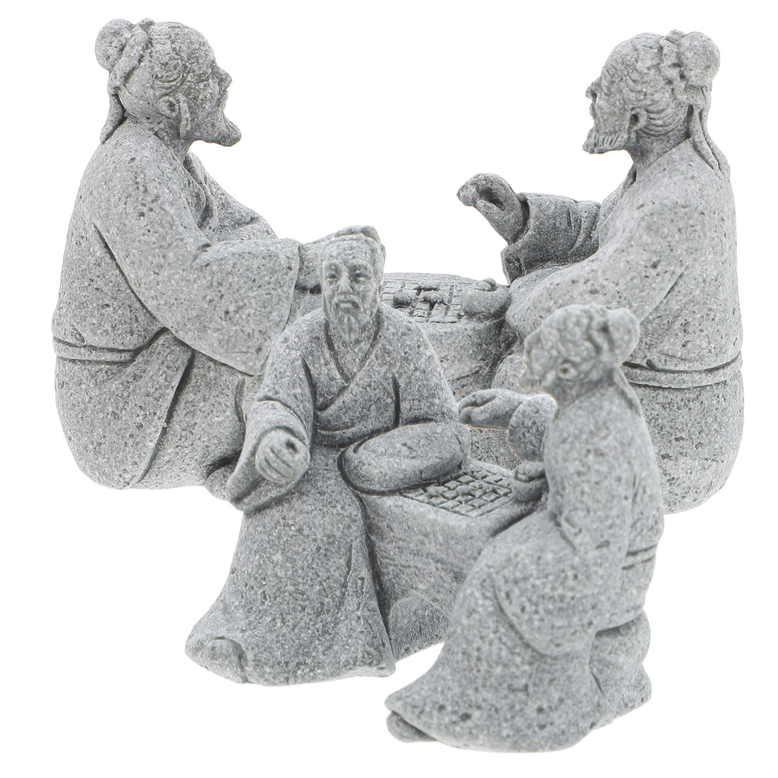 2個入りシックな石製テーブル装飾セット ミニチュア造園禅装飾 - Bonsai Zen Garden Set のレビューと価格