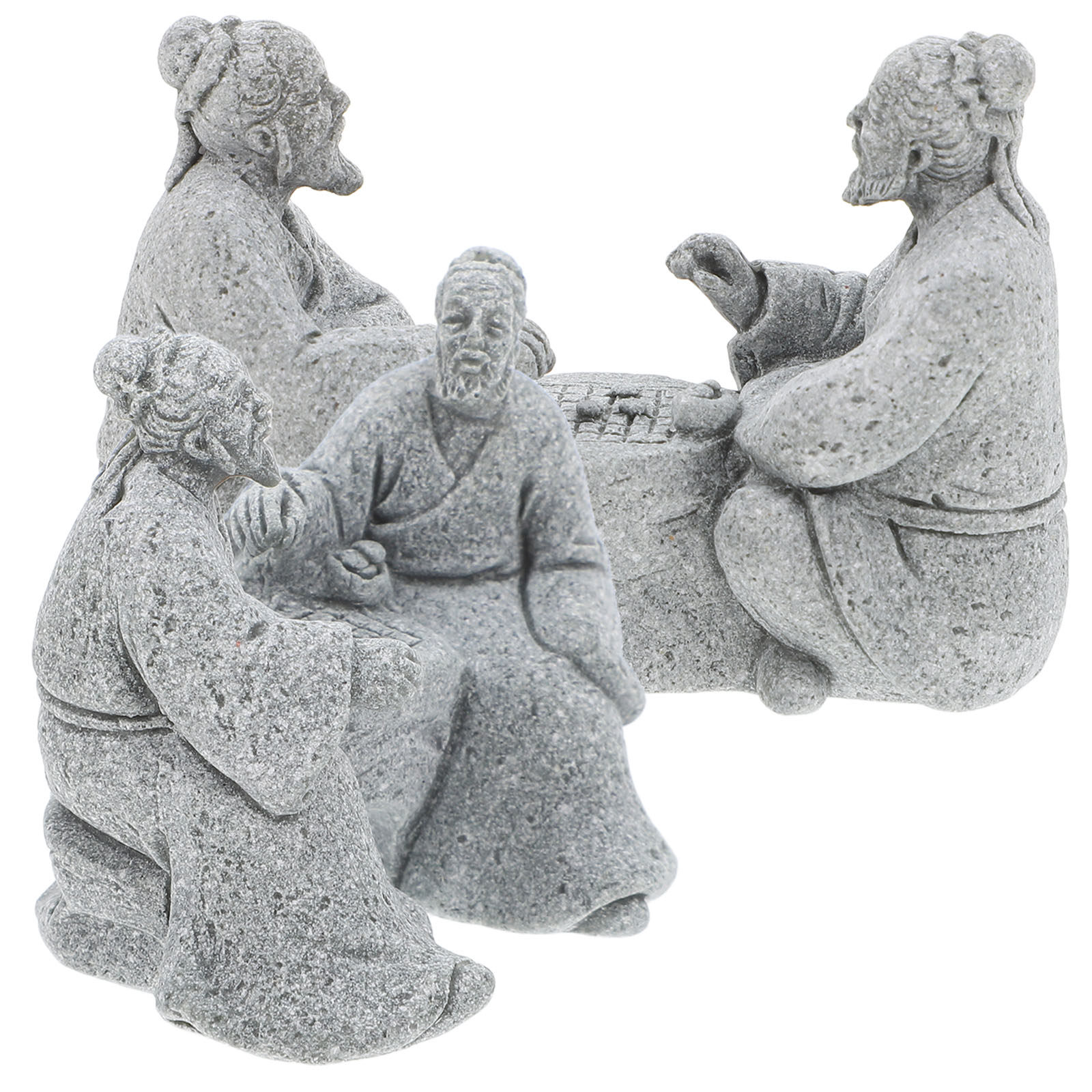 2個入りシックな石製テーブル装飾セット ミニチュア造園禅装飾 - Bonsai Zen Garden Set のレビューと価格
