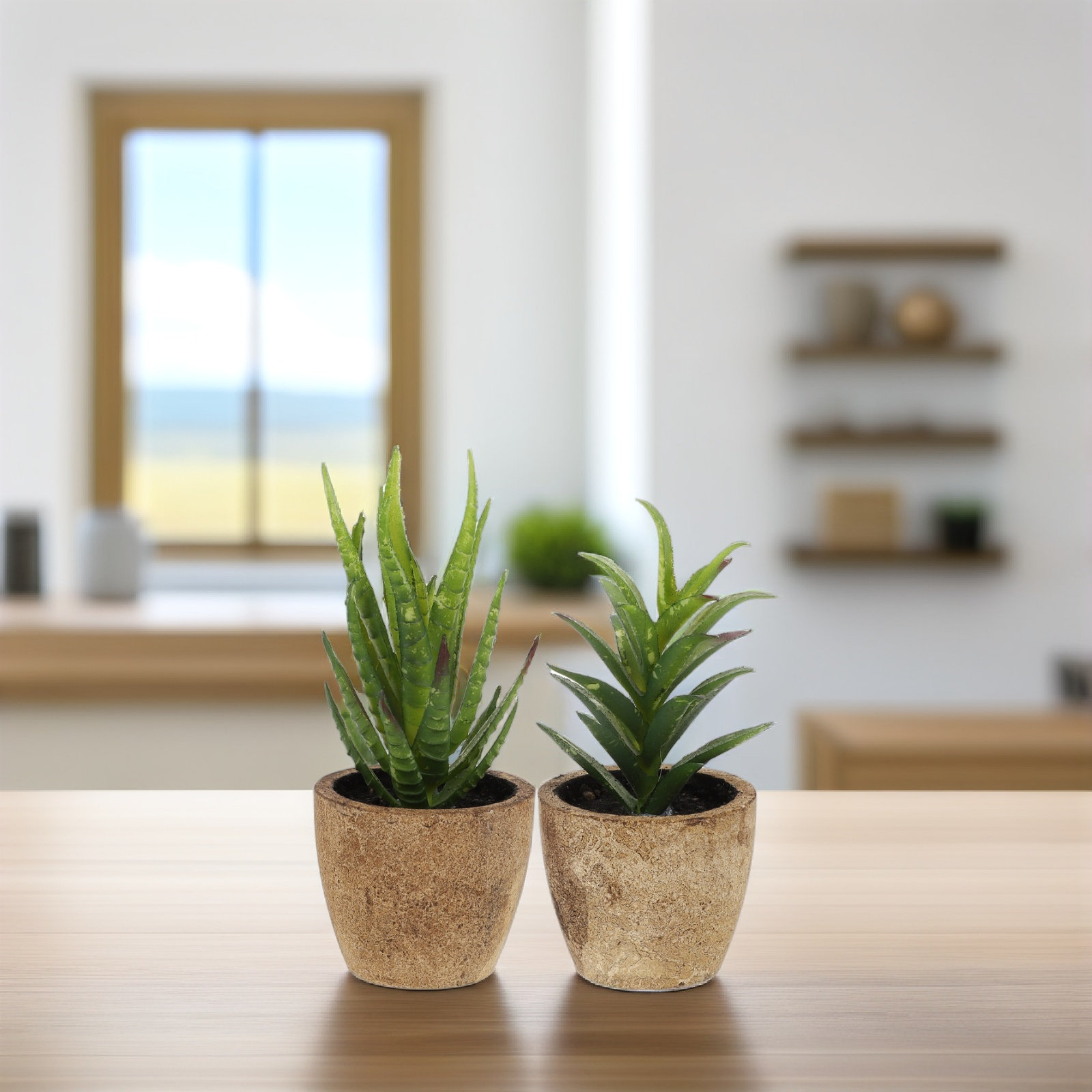 4個入り シミュレーション多肉植物 人工ミニ鉢植え ホームオ - Bonsai Garden And Cafe のレビューと価格