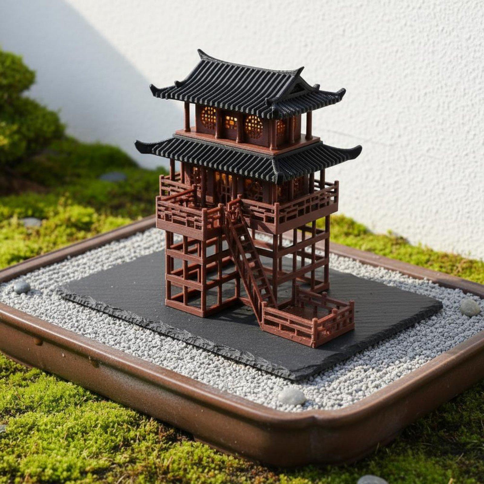 盆栽ハウス卓上プラスチック製パゴダミニマイクロ風景ホームアク - Bonsai Garden Usa のレビューと価格